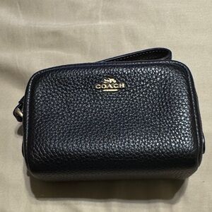 Coach Black Textured Leather Bag